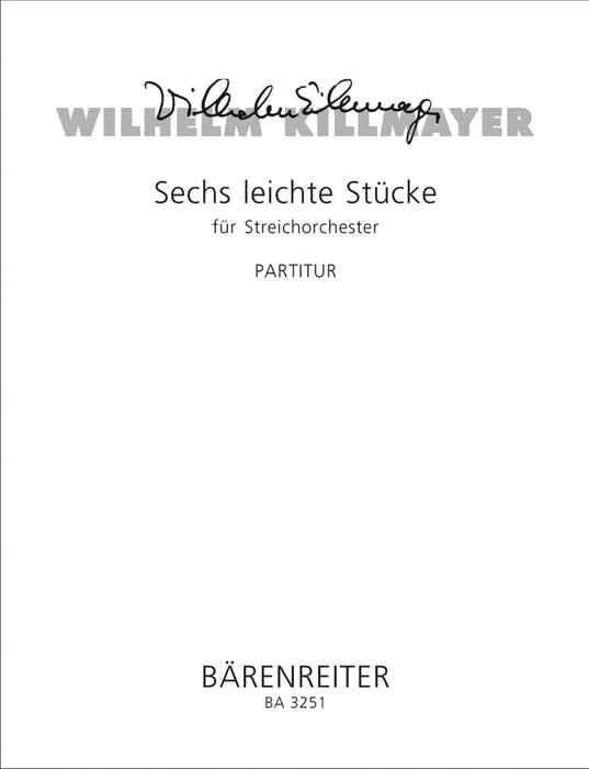 six leichte Stücke für Streichorchester 騎熊士版 | 小雅音樂 Hsiaoya Music