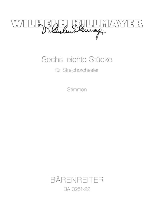 six leichte Stücke für Streichorchester 騎熊士版 | 小雅音樂 Hsiaoya Music
