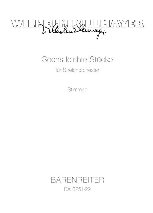 six leichte Stücke für Streichorchester 騎熊士版 | 小雅音樂 Hsiaoya Music