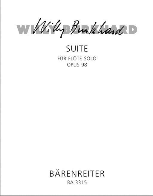 Suite für Flöte solo op. 98 (1955) 布哈德威利 組曲 獨奏 騎熊士版 | 小雅音樂 Hsiaoya Music