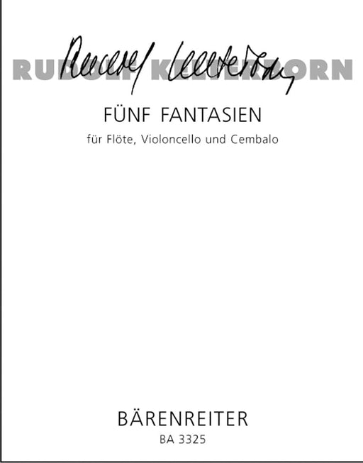fünf Fantasien für Flöte, Violoncello und Cembalo (1958) 幻想曲 大提琴 騎熊士版 | 小雅音樂 Hsiaoya Music