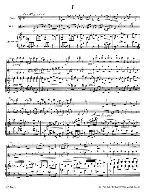 Promenades für Flöte, Violine und Cembalo (Klavier) (1940) 馬悌努 小提琴 騎熊士版 | 小雅音樂 Hsiaoya Music