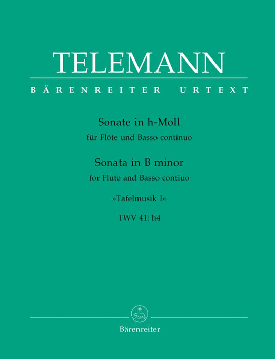 Sonate for Flute and Basso continuo Nr. 1 B minor TWV 41:h4 -"Tafelmusik I"- Tafelmusik I 泰勒曼 長笛 宴席音樂 騎熊士版 | 小雅音樂 Hsiaoya Music