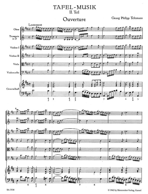 Ouvertüre und Conclusion D-Dur TWV 55:D1 (aus "Tafelmusik II") 泰勒曼 宴席音樂 騎熊士版 | 小雅音樂 Hsiaoya Music