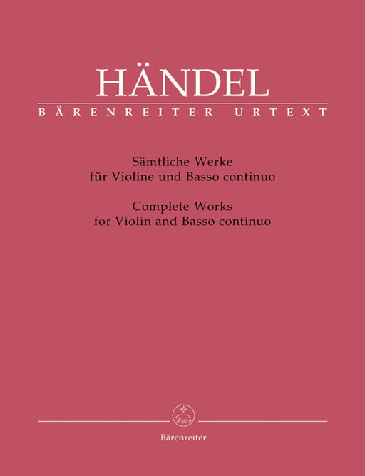 Complete Works for Violin and Basso continuo 韓德爾 小提琴 騎熊士版 | 小雅音樂 Hsiaoya Music