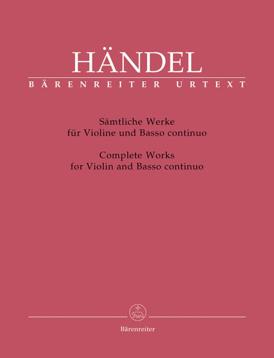 Complete Works for Violin and Basso continuo 韓德爾 小提琴 騎熊士版 | 小雅音樂 Hsiaoya Music