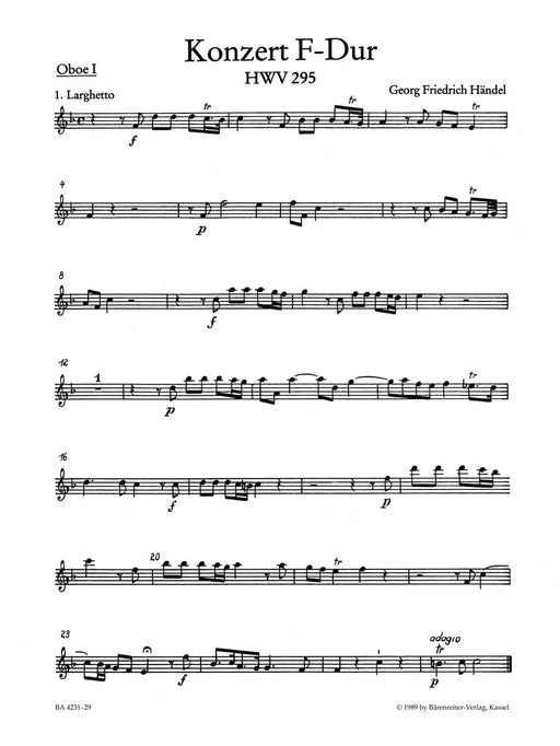 Concerto for Organ and Orchestra Nr. 13 F major HWV 295 "The Cuckoo and the Nightingale" 韓德爾 協奏曲 管風琴 管弦樂團 夜鶯 騎熊士版 | 小雅音樂 Hsiaoya Music