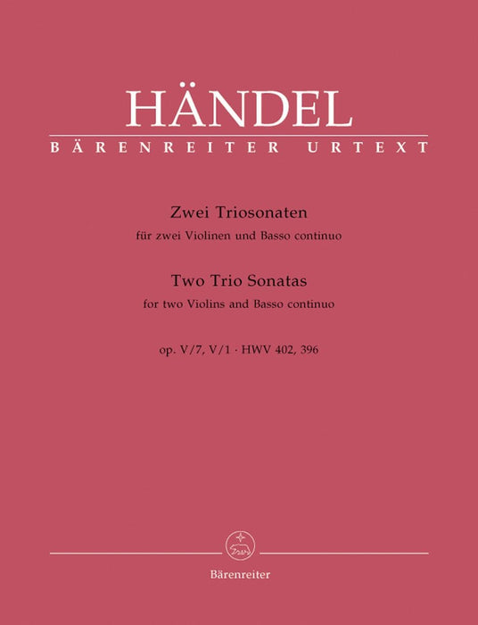 2 Triosonaten aus op.5 -Sonaten 7 B-dur HWV 402 und 1 A-dur HWV 396- 韓德爾 三重奏 騎熊士版 | 小雅音樂 Hsiaoya Music