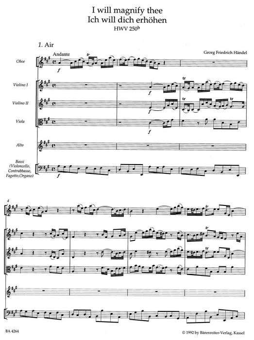 I will magnify thee HWV 250b 韓德爾 騎熊士版 | 小雅音樂 Hsiaoya Music