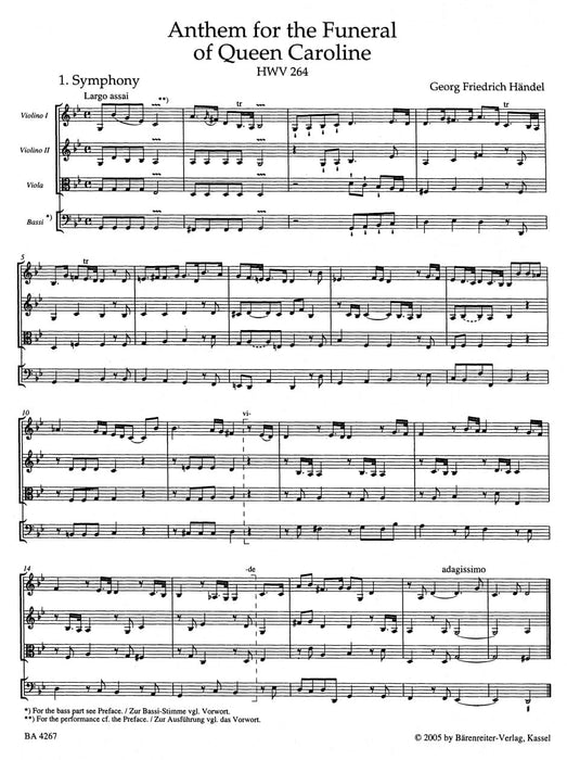 Anthem for the Funeral of Queen Caroline HWV 264 韓德爾 頌歌 耶誕頌歌 騎熊士版 | 小雅音樂 Hsiaoya Music