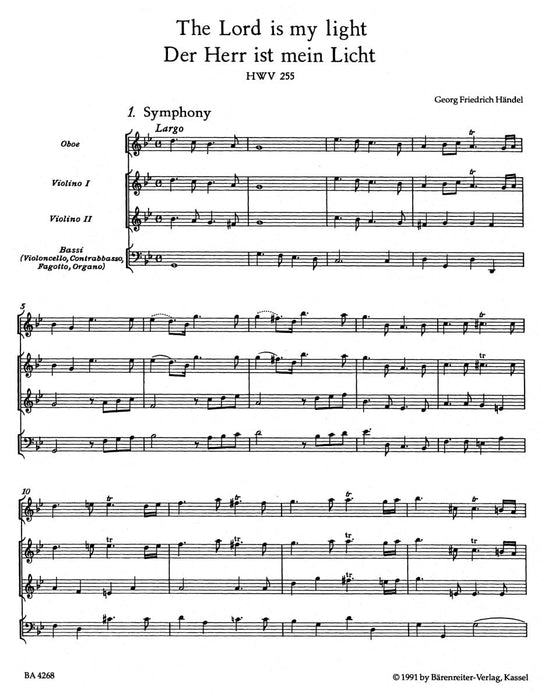 The Lord is my light HWV 255 韓德爾 騎熊士版 | 小雅音樂 Hsiaoya Music