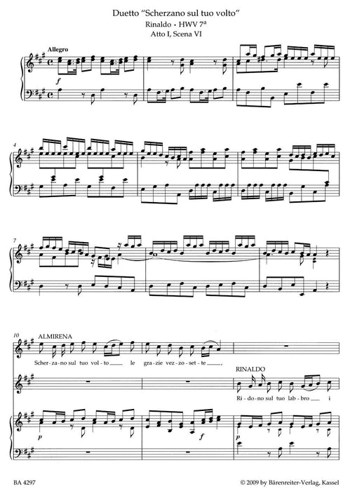 Duets, Trios and Ensemble Scenes from Handel's Operas 韓德爾 二重奏 三重奏 歌劇 騎熊士版 | 小雅音樂 Hsiaoya Music