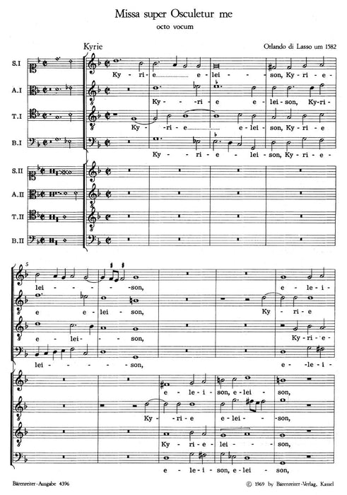 Missa super "Osculetur me" 騎熊士版 | 小雅音樂 Hsiaoya Music