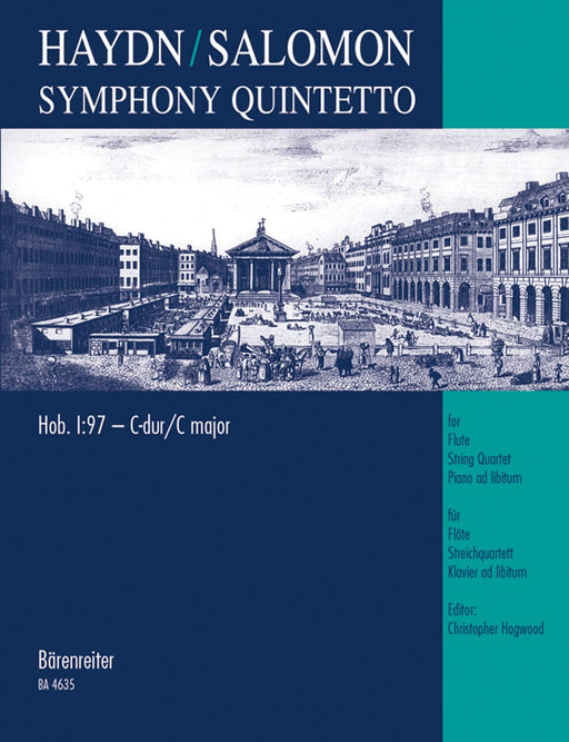 Symphony Quintetto for Flute, String Quartet and Piano ad libitum in C major Hob. I:97 (after Symphony No. 97) 海頓 交響曲五重奏 長笛弦樂四重奏 鋼琴 騎熊士版 | 小雅音樂 Hsiaoya Music