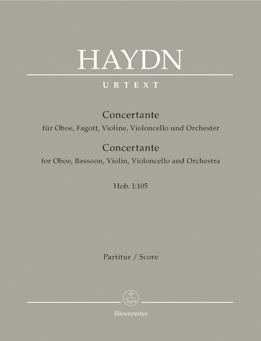 Concertante für Oboe, Fagott, Violone, Violoncello und Orchester Hob. I:105 海頓 複協奏曲 雙簧管 大提琴 騎熊士版 | 小雅音樂 Hsiaoya Music