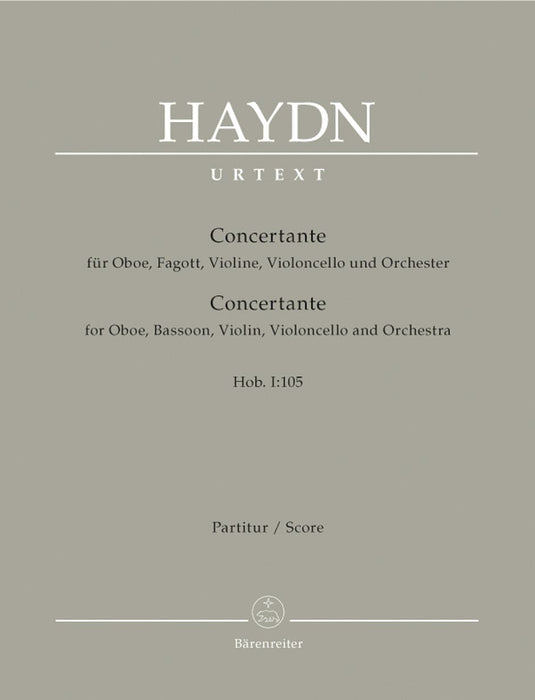 Concertante für Oboe, Fagott, Violone, Violoncello und Orchester Hob. I:105 海頓 複協奏曲 雙簧管 大提琴 騎熊士版 | 小雅音樂 Hsiaoya Music