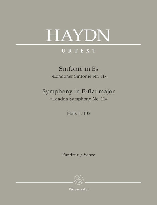 London Symphony Nr. 11 E-flat major Hob.I:103 "The Drumroll" 海頓 交響曲 騎熊士版 | 小雅音樂 Hsiaoya Music