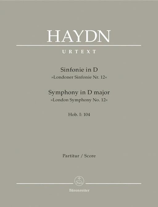 Symphony D major Hob.I :104 "London Symphony No. 12" 海頓 交響曲 騎熊士版 | 小雅音樂 Hsiaoya Music