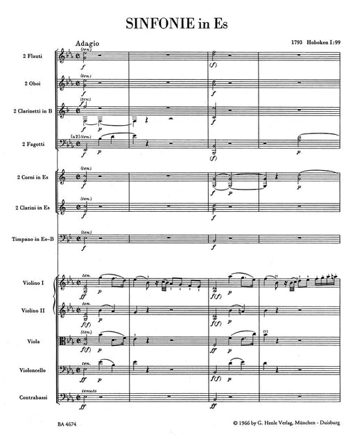 Londoner Symphony Nr. 7 E-flat major Hob.I:99 海頓 交響曲 騎熊士版 | 小雅音樂 Hsiaoya Music