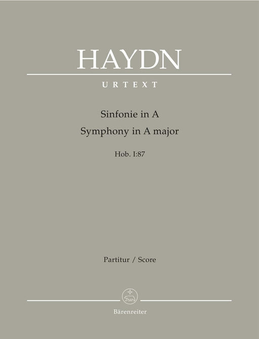 Symphony Nr. 87 A major Hob.I:87 海頓 交響曲 騎熊士版 | 小雅音樂 Hsiaoya Music