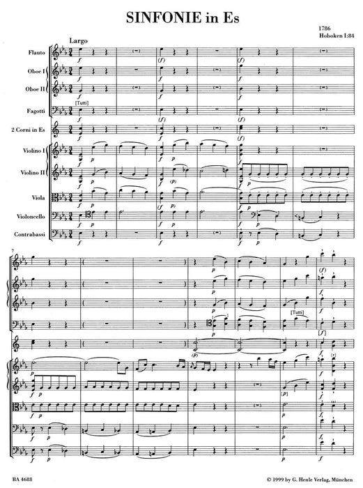 Symphony E-flat major Hob. I:84 海頓 交響曲 騎熊士版 | 小雅音樂 Hsiaoya Music