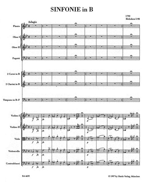 Symphony B-flat major Hob. I:98 海頓 交響曲 騎熊士版 | 小雅音樂 Hsiaoya Music