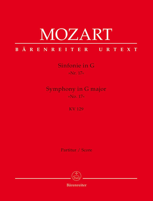 Symphony Nr. 17 G major K. 129 莫札特 交響曲 騎熊士版 | 小雅音樂 Hsiaoya Music