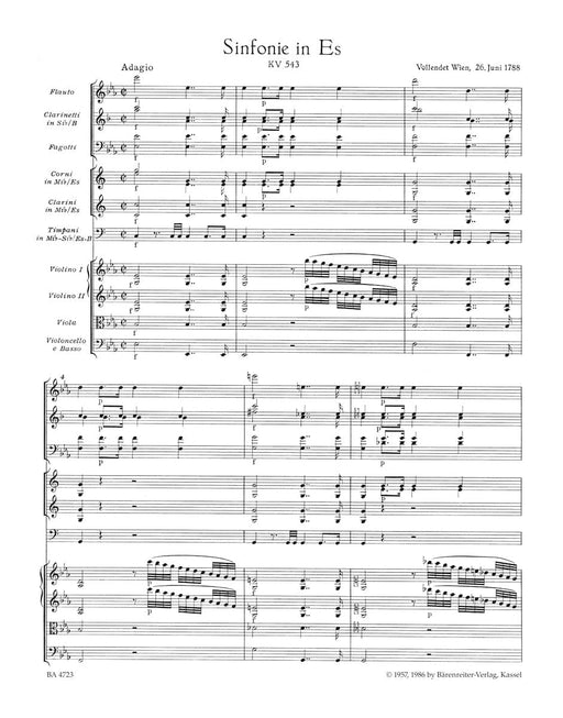 Symphony Nr. 39 in E-flat major K. 543 莫札特 交響曲 騎熊士版 | 小雅音樂 Hsiaoya Music