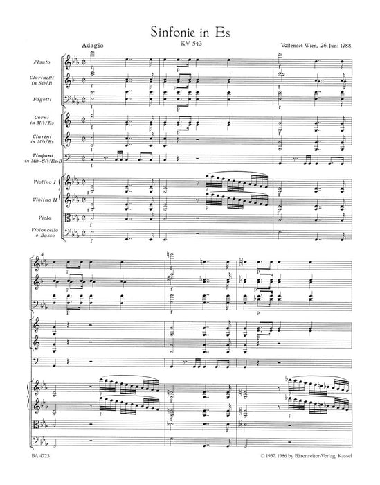 Symphony Nr. 39 in E-flat major K. 543 莫札特 交響曲 騎熊士版 | 小雅音樂 Hsiaoya Music