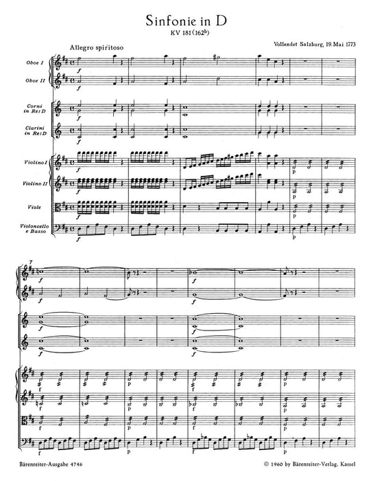 Symphony Nr. 23 D major K. 181 (162b) 莫札特 交響曲 騎熊士版 | 小雅音樂 Hsiaoya Music