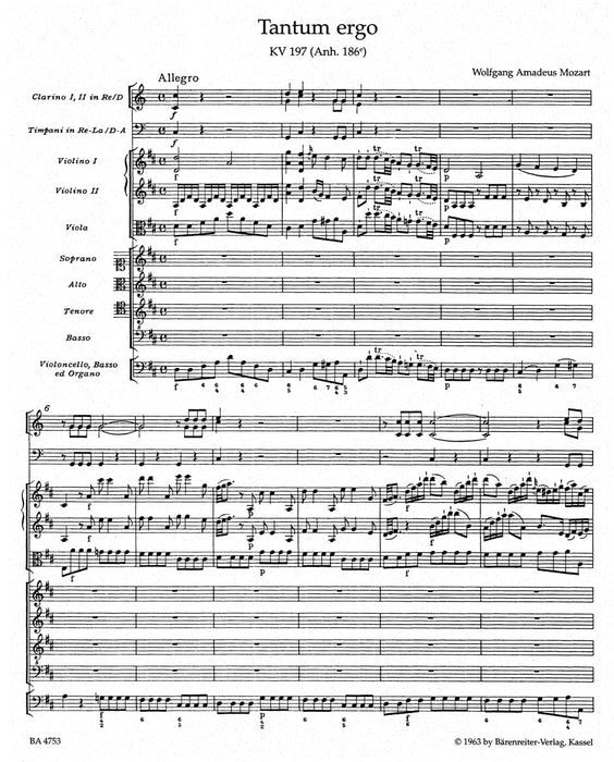 Tantum ergo K. 197 (Anh. 186e) 莫札特 騎熊士版 | 小雅音樂 Hsiaoya Music