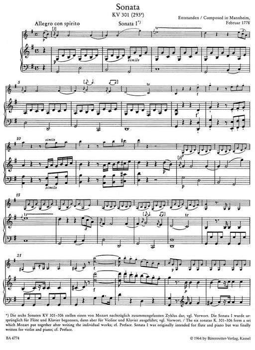 Sonatas for Piano and Violin -The Mannheim, Paris, Salzburg Sonatas- The Mannheim, Paris, Salzburg Sonatas 莫札特 奏鳴曲 鋼琴 小提琴 騎熊士版 | 小雅音樂 Hsiaoya Music