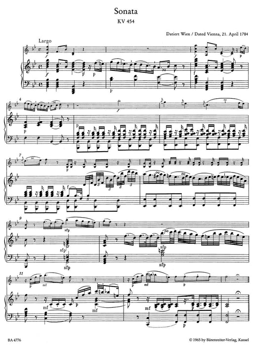 Sonatas for Piano and Violin -Late Viennese Sonatas- Late Viennese Sonatas 莫札特 奏鳴曲 鋼琴 小提琴 騎熊士版 | 小雅音樂 Hsiaoya Music