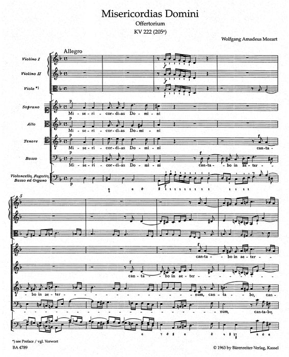Misericordias Domini K. 222 (205a) 莫札特 騎熊士版 | 小雅音樂 Hsiaoya Music