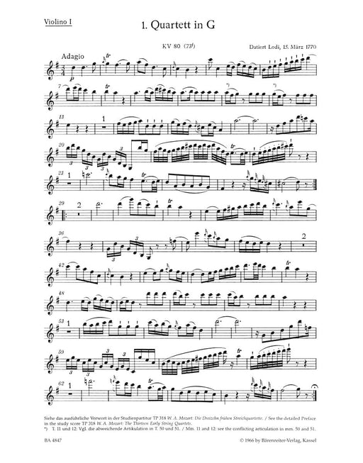 The Thirteen Early String Quartets, Volume I Nr. 1-4 莫札特 弦樂 四重奏 騎熊士版 | 小雅音樂 Hsiaoya Music
