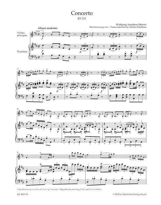 Concerto for Violin and Orchestra Nr. 2 D major K. 211 莫札特 第二號小提琴協奏曲 騎熊士版 | 小雅音樂 Hsiaoya Music