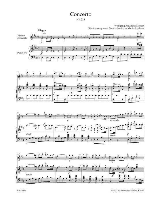 Concerto for Violin and Orchestra Nr. 4 D major K. 218 莫札特 第四號小提琴協奏曲 騎熊士版 | 小雅音樂 Hsiaoya Music