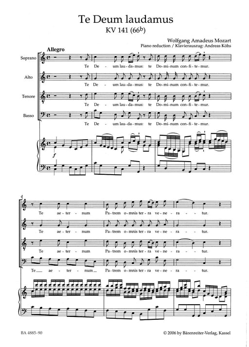 Te Deum laudamus K. 141 (66b) 莫札特 讚美詩 騎熊士版 | 小雅音樂 Hsiaoya Music