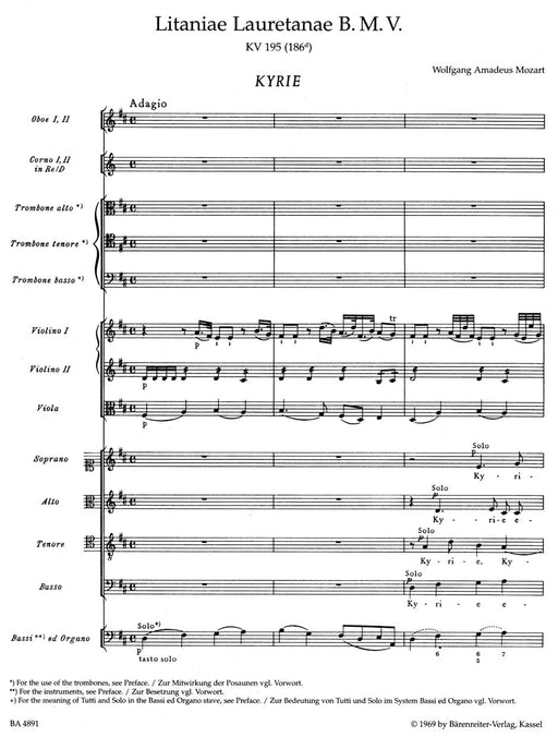 Litaniae Lauretanae B. M. V. K. 195 (186d) 莫札特 騎熊士版 | 小雅音樂 Hsiaoya Music