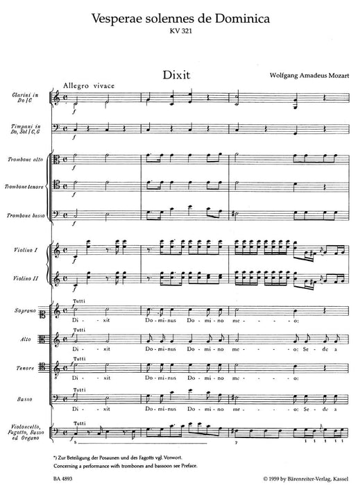 Vesperae solennes de Dominica K. 321 莫札特 騎熊士版 | 小雅音樂 Hsiaoya Music