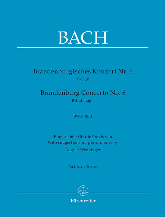 Brandenburg Concerto Nr. 6 B-flat major BWV 1051 巴赫約翰瑟巴斯提安 布蘭登堡協奏曲 騎熊士版 | 小雅音樂 Hsiaoya Music