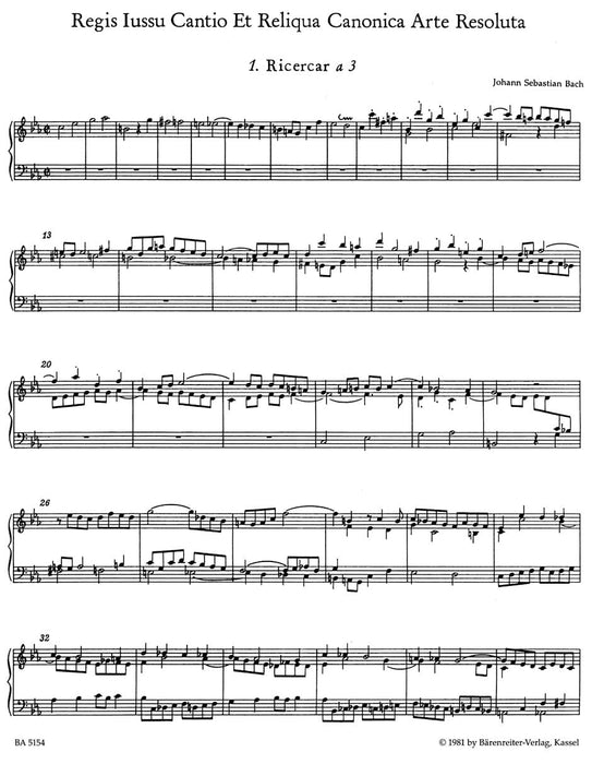 Musical Offering C minor BWV 1079 -Volume 1: Ricercari for harpsichord (pianoforte)- Volume 1: Ricercari 巴赫約翰瑟巴斯提安 音樂的奉獻 大鍵琴鋼琴 騎熊士版 | 小雅音樂 Hsiaoya Music