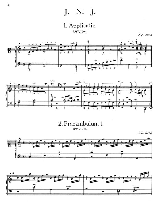 Notebook for Wilhelm Friedemann Bach 巴赫約翰瑟巴斯提安 騎熊士版 | 小雅音樂 Hsiaoya Music