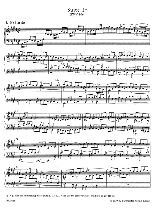 The Six English Suites BWV 806-811 巴赫約翰瑟巴斯提安 英國組曲 騎熊士版 | 小雅音樂 Hsiaoya Music