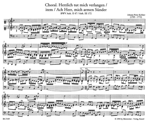 Orgelchoräle aus der RudOrff instr.-Sammlung 巴赫約翰瑟巴斯提安 騎熊士版 | 小雅音樂 Hsiaoya Music
