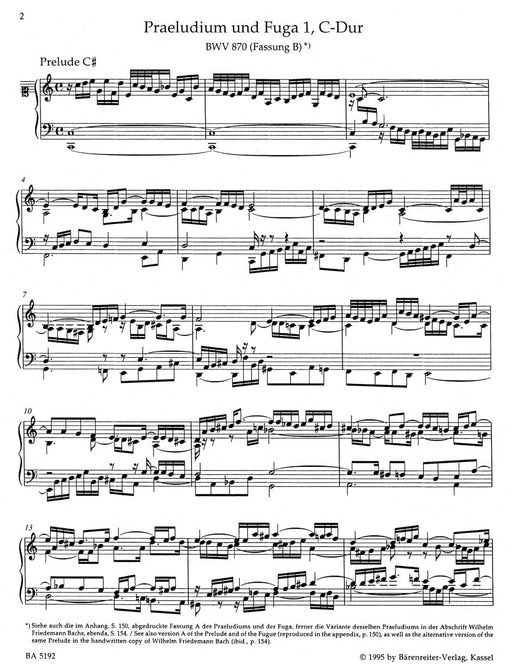The Well-Tempered Clavier II BWV 870-893 -48 Präludien und Fugen in allen Dur- und Molltonarten. Band 2- 48 Preludes and Fugues in all major and minor keys. Volume 2 巴赫約翰瑟巴斯提安 前奏曲 復格曲 騎熊士版 | 小雅音樂 Hsiaoya Music