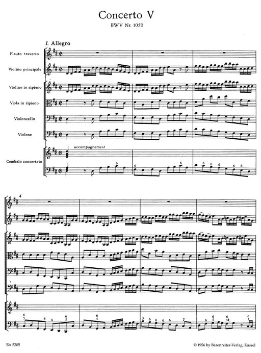 Brandenburg Concerto No. 5 and Concerto No. 5 "Early Version" in D major BWV 1050, BWV 1050a 巴赫約翰瑟巴斯提安 布蘭登堡協奏曲 騎熊士版 | 小雅音樂 Hsiaoya Music