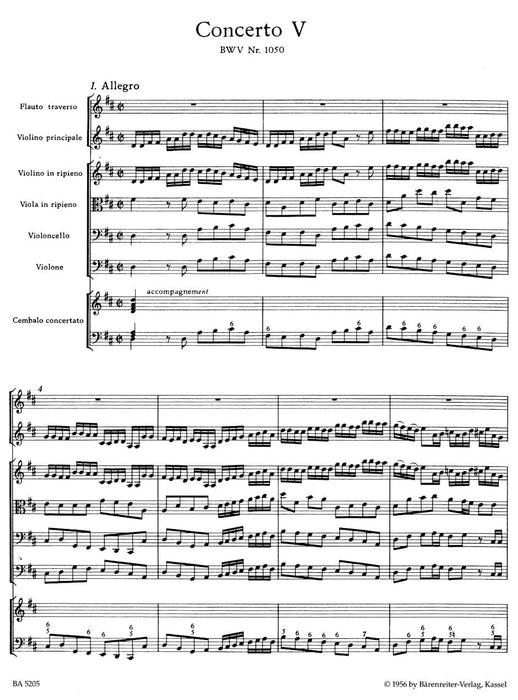 Brandenburg Concerto No. 5 and Concerto No. 5 "Early Version" in D major BWV 1050, BWV 1050a 巴赫約翰瑟巴斯提安 布蘭登堡協奏曲 騎熊士版 | 小雅音樂 Hsiaoya Music