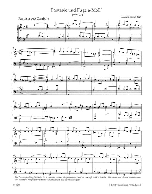 Miscellaneous Works for Piano II BWV 904, 906, 923/951, 951a, 944, 946, 948-950, 952, 959, 961, 967 巴赫約翰瑟巴斯提安 鋼琴 騎熊士版 | 小雅音樂 Hsiaoya Music