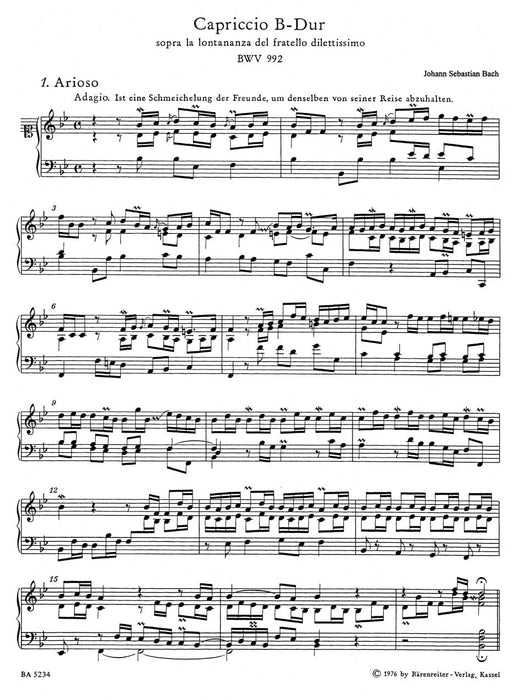 Miscellaneous Works for Piano III BWV 992, 993, 989, 963, 820, 823, 832, 833, 822, 998 巴赫約翰瑟巴斯提安 鋼琴 騎熊士版 | 小雅音樂 Hsiaoya Music